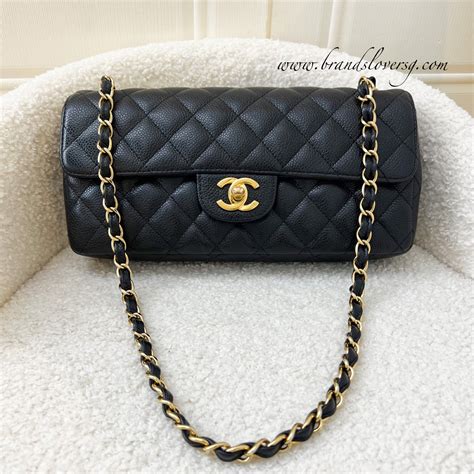 Chanel Caviar East/West Flap Bag 